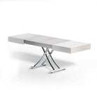 table basse transformable blanche