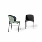 chaise design confortable cuir et metal 
