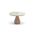 table ceramique extensible pied central