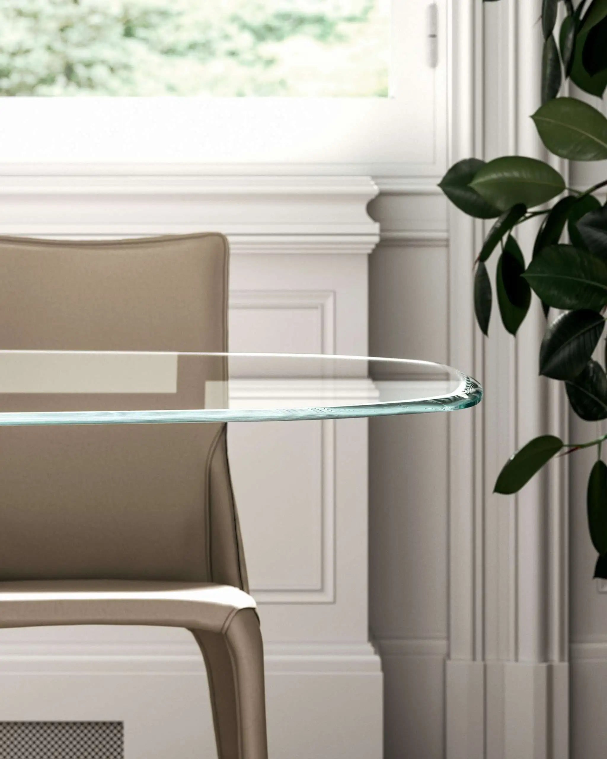table en verre design salle à manger