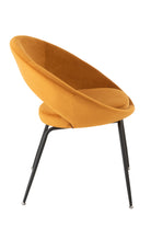 Chaise-Arrondie-Velours-design