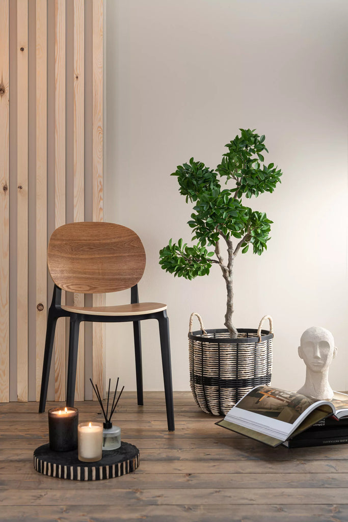 Chaise-Bois-Noir-Vintage