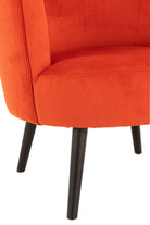 Chaise-Fauteuil-Orange-tissu
