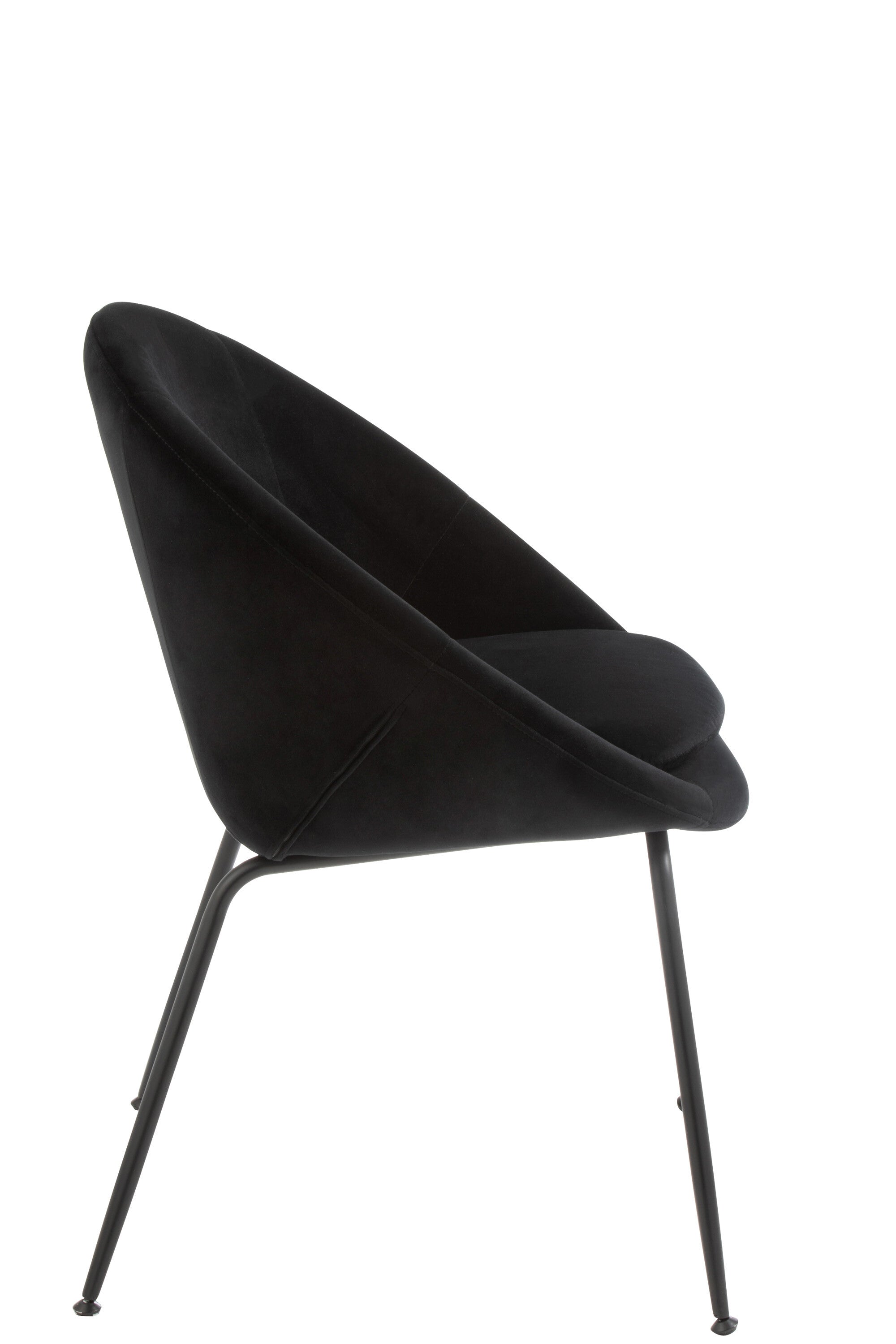 Chaise-Noir-Confortable-tissu