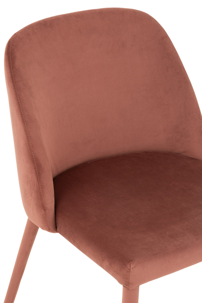 Chaise-Velour-Rose-Fonc