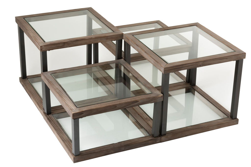 Table-Basse-Carree-Bois-Verre-pas-cher