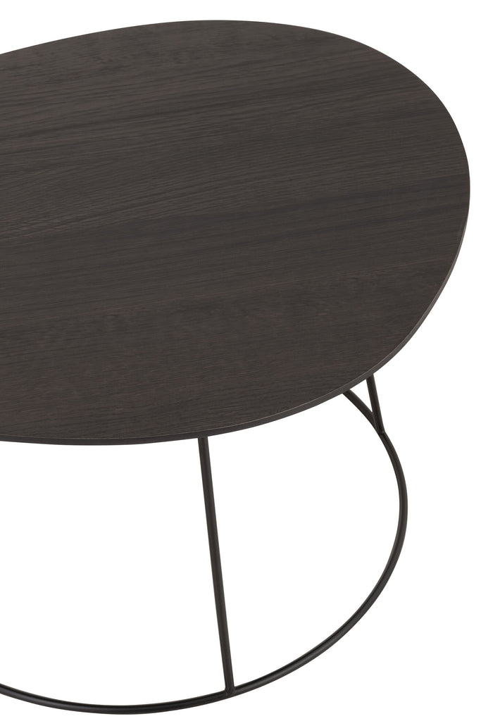 Table-Basse-Ovale-Noir-pas-cher