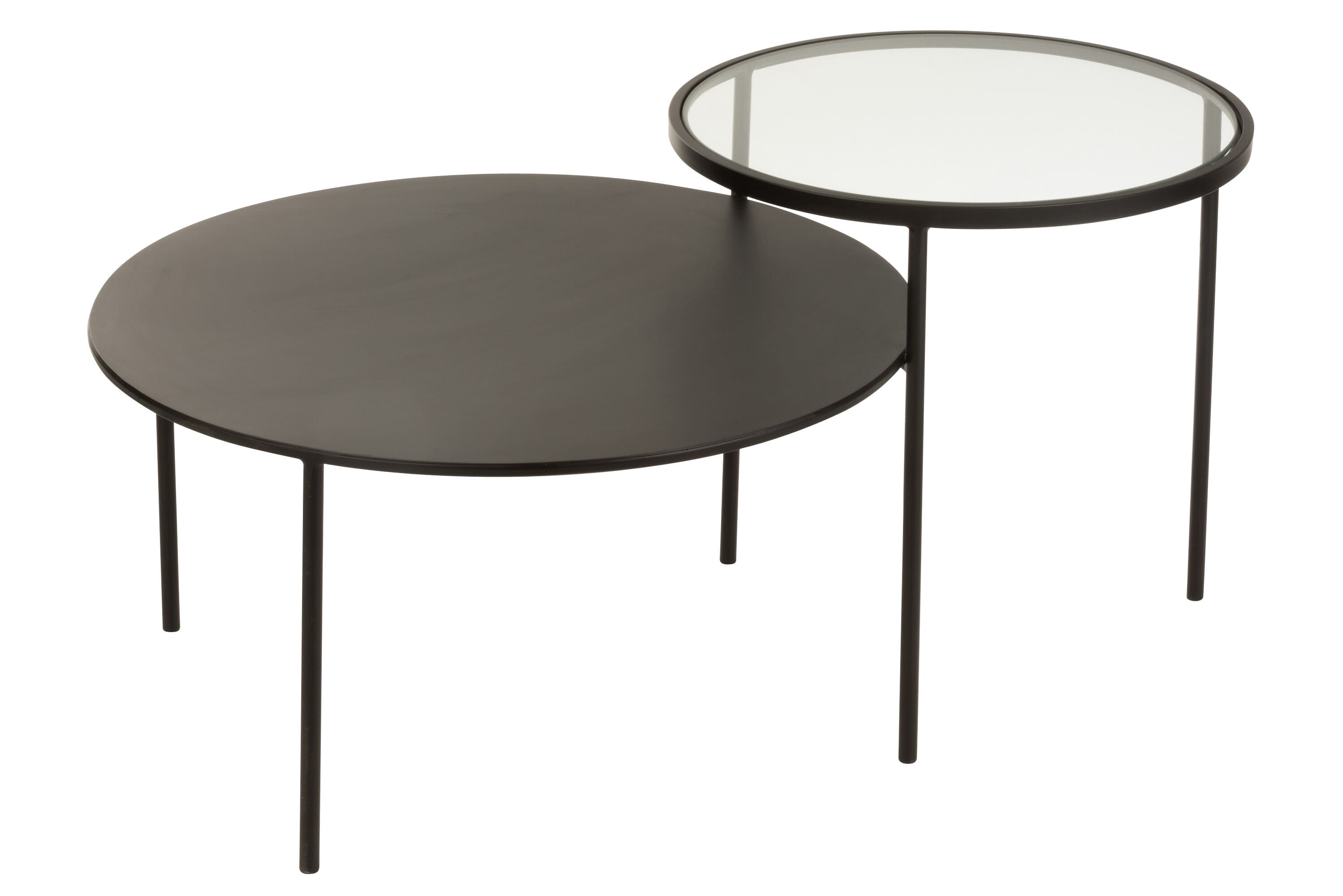Table-Gigogne-Verre-Metal-design