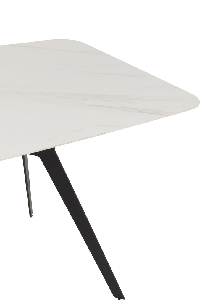 Table-Manger-Rectangulaire-180Cm-Blanc-Noir