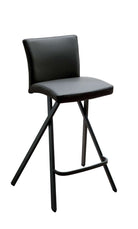 chaise haute cuir noir