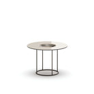 table basse ronde pied central metal